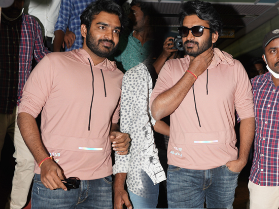 Kiran abbavaram Papped At Sebastian Screening